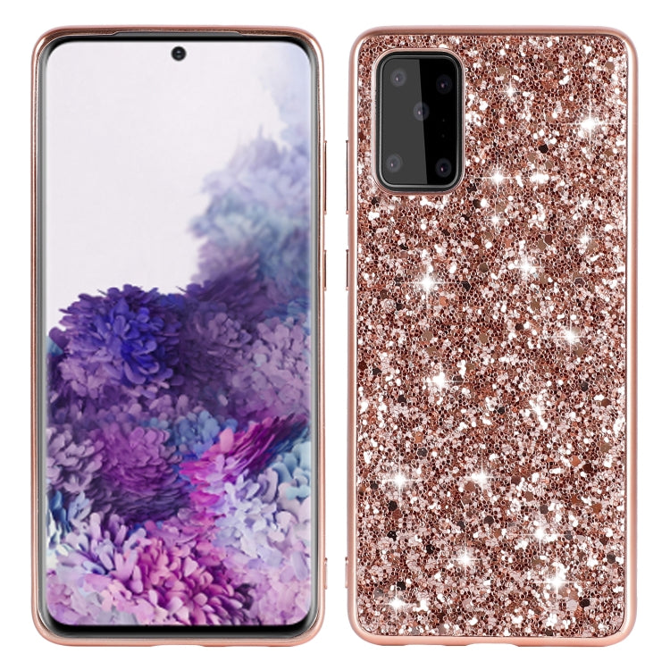 Plating Glittery Powder Shockproof TPU Protective Case, For Samsung Galaxy A51, For Samsung Galaxy A71, For Samsung Galaxy M30s, For Samsung Galaxy S20, For Samsung Galaxy S20+, For Samsung Galaxy S20 Ultra