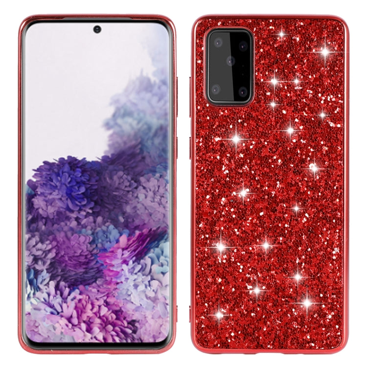 Plating Glittery Powder Shockproof TPU Protective Case, For Samsung Galaxy A51, For Samsung Galaxy A71, For Samsung Galaxy M30s, For Samsung Galaxy S20, For Samsung Galaxy S20+, For Samsung Galaxy S20 Ultra