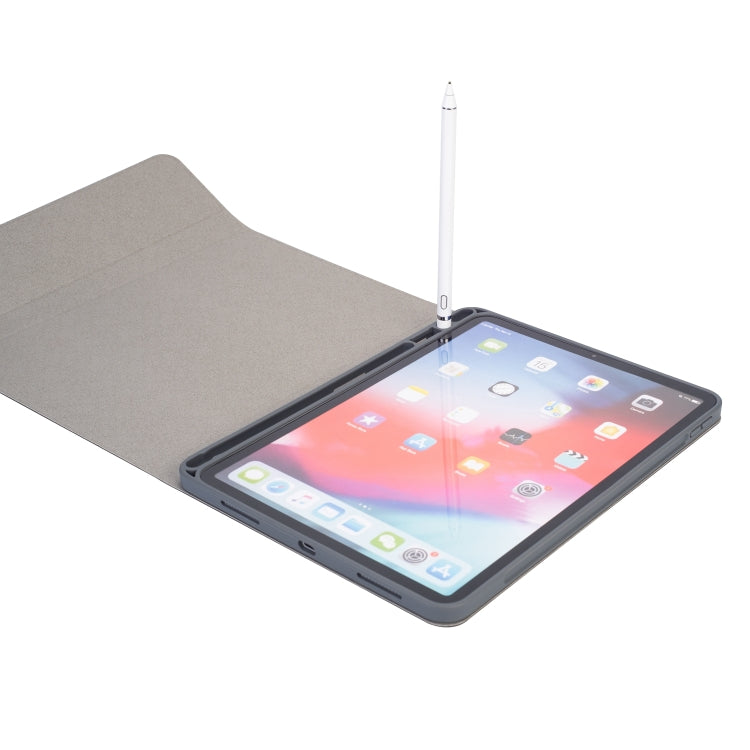 Étui en cuir à rabat horizontal avec clavier Bluetooth magnétique amovible et texture tissu pour iPad Pro 11 2020/2018, avec support et emplacement pour stylet, rétroéclairage RK11, RK11D