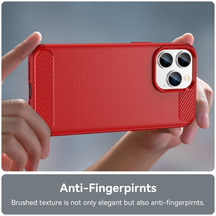 Brushed Texture Carbon Fiber TPU Phone Case, For iPhone 14 Pro, For iPhone 14 Pro Max, For iPhone 14 Plus, For iPhone 14