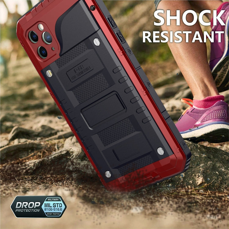 Dustproof Shockproof Waterproof Silicone + Metal Protective Case, For iPhone 11 Pro Max