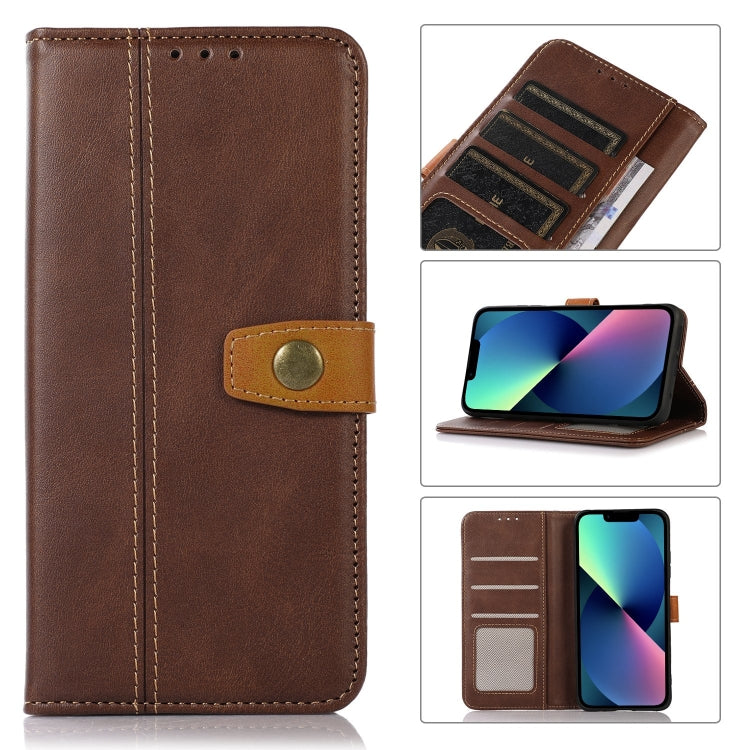 Stitching Thread Calf Texture Leather Phone Case