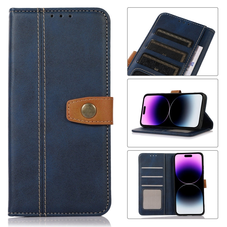 Stitching Thread Calf Texture Leather Phone Case