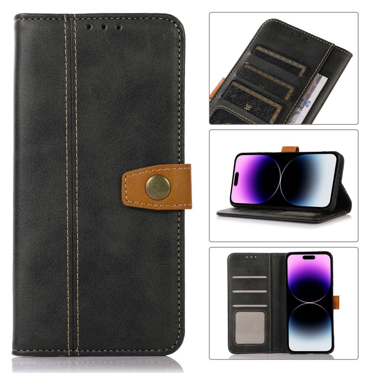 Stitching Thread Calf Texture Leather Phone Case