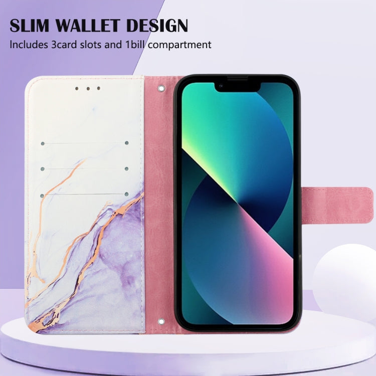 Marble Pattern Flip Leather Phone Case