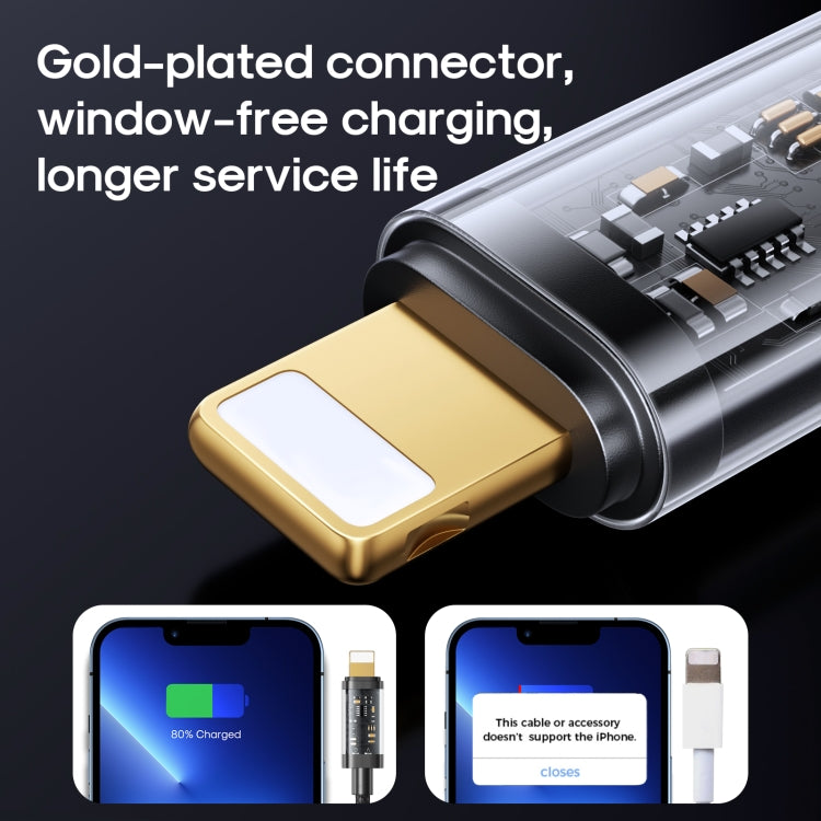 JOYROOM S-UL012A12 USB-A to 8 Pin 2.4A Sync Data Cable, 1.2m USB-A to 8 Pin