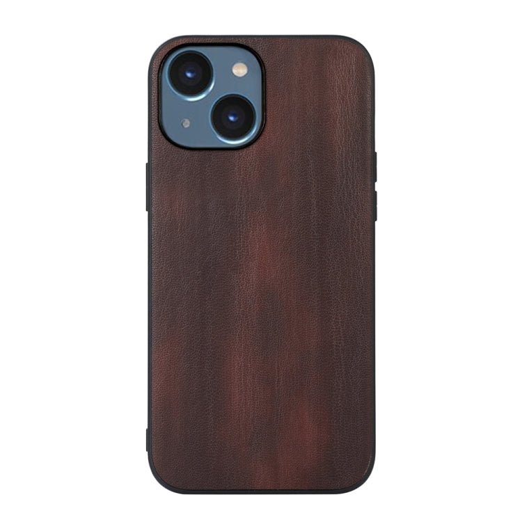 Yellow Cow Texture PU Phone Case, For iPhone 14 Plus, For iPhone 14 Pro Max, For iPhone 14 Pro, For iPhone 14