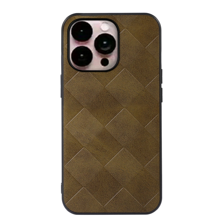 Weave Plaid PU Phone Case, For iPhone 14 Plus, For iPhone 14 Pro Max, For iPhone 14 Pro, For iPhone 14