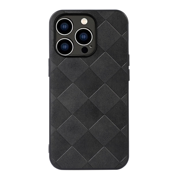 Weave Plaid PU Phone Case, For iPhone 14 Plus, For iPhone 14 Pro Max, For iPhone 14 Pro, For iPhone 14