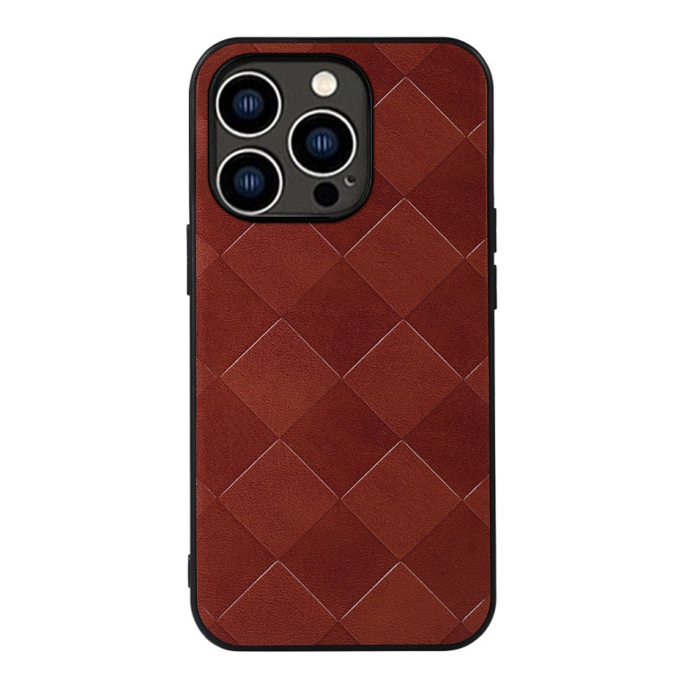 Weave Plaid PU Phone Case, For iPhone 14 Plus, For iPhone 14 Pro Max, For iPhone 14 Pro, For iPhone 14