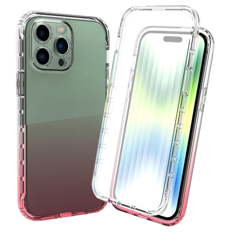 Full Body Shockproof Clear Gradient Phone Case