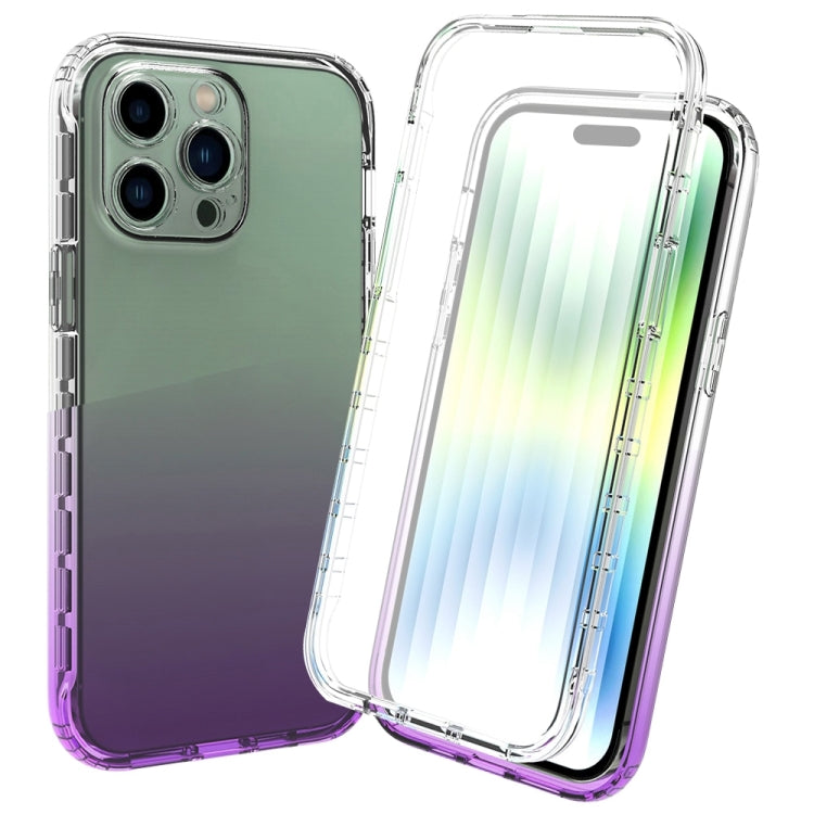 Full Body Shockproof Clear Gradient Phone Case