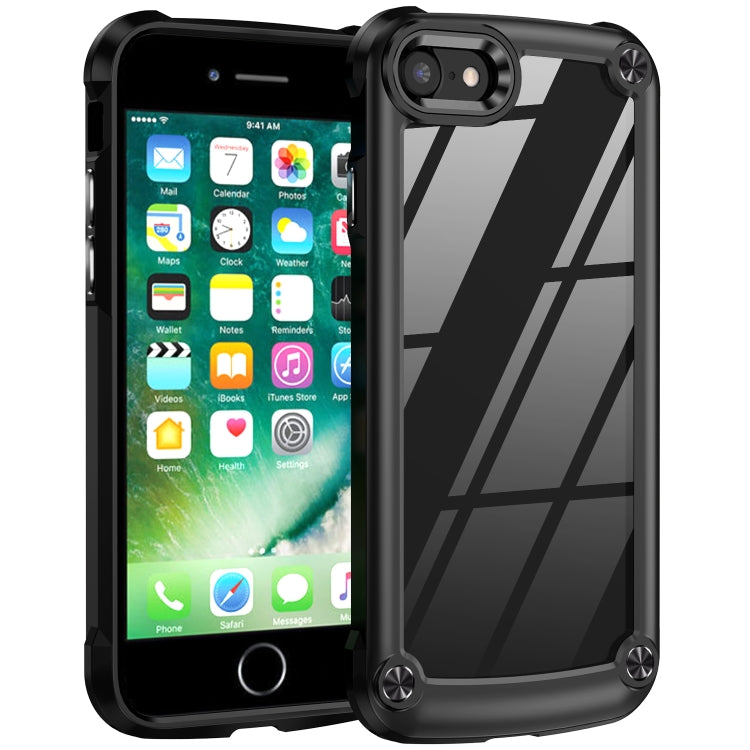 Coque de protection d'objectif en TPU et PC pour iPhone SE 2022 / SE 2020 / 8 / 7