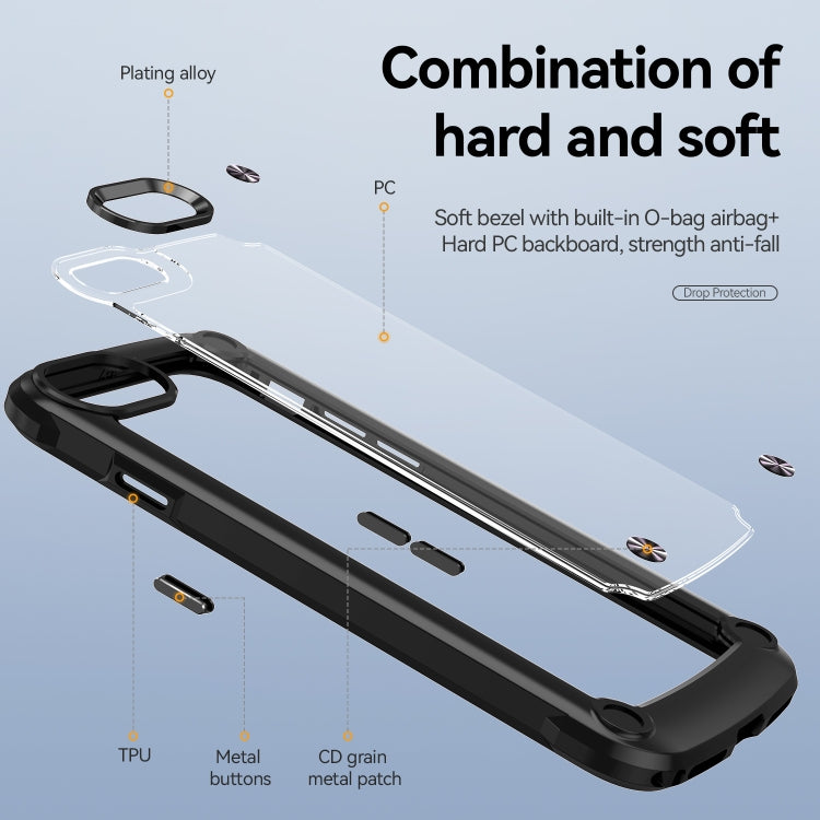 Coque de protection d'objectif en TPU et PC pour iPhone SE 2022 / SE 2020 / 8 / 7