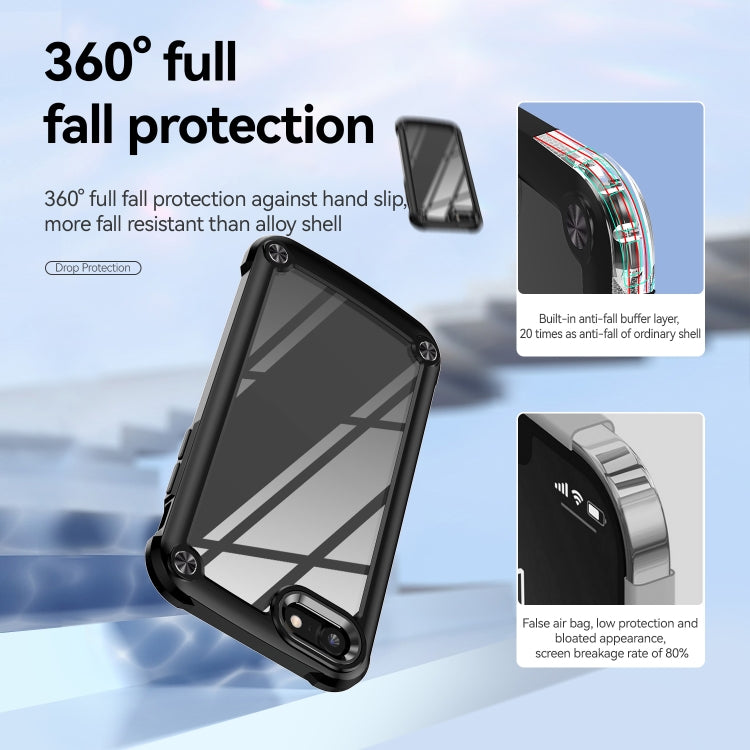Coque de protection d'objectif en TPU et PC pour iPhone SE 2022 / SE 2020 / 8 / 7