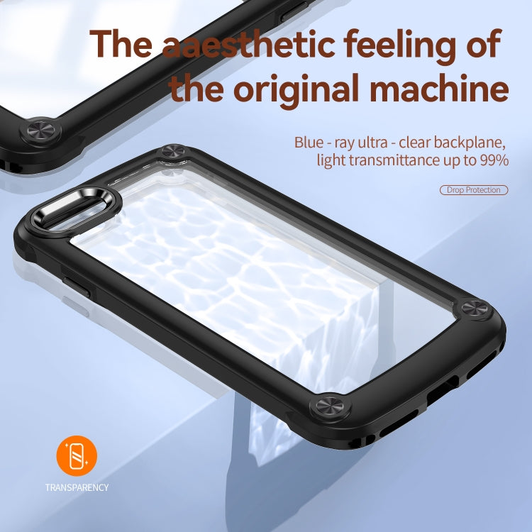 Coque de protection d'objectif en TPU et PC pour iPhone SE 2022 / SE 2020 / 8 / 7