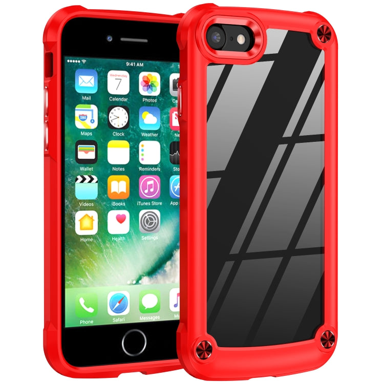 Coque de protection d'objectif en TPU et PC pour iPhone SE 2022 / SE 2020 / 8 / 7