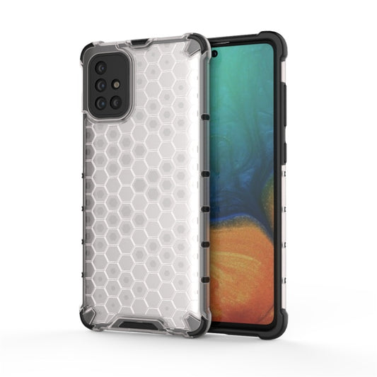 Galaxy A71 honeycomb drop protection case in PC and TPU material