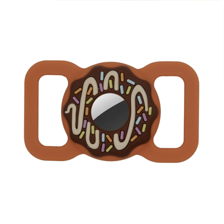 Donut Pet Collar Anti-scratch Shockproof Silicone Cover For AirTag 2nd Gen / AirTag 1st Gen, 1, 2