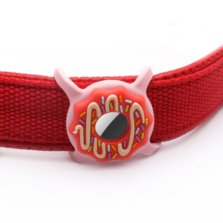 Donut Pet Collar Anti-scratch Shockproof Silicone Cover For AirTag 2nd Gen / AirTag 1st Gen, 1, 2