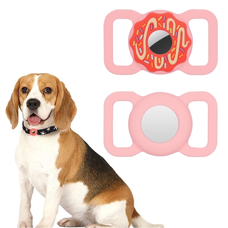 Donut Pet Collar Anti-scratch Shockproof Silicone Cover For AirTag 2nd Gen / AirTag 1st Gen, 1, 2