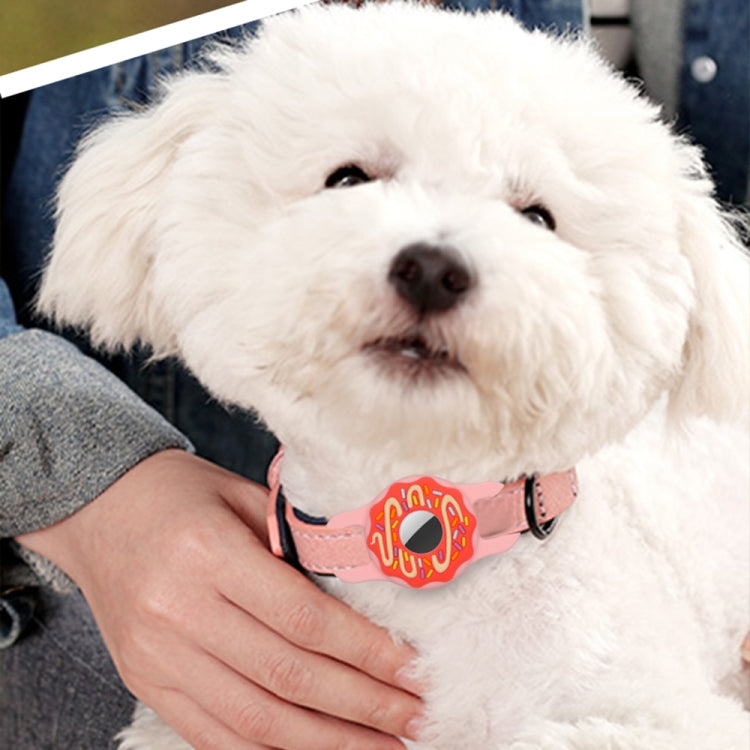 Donut Pet Collar Anti-scratch Shockproof Silicone Cover For AirTag 2nd Gen / AirTag 1st Gen, 1, 2