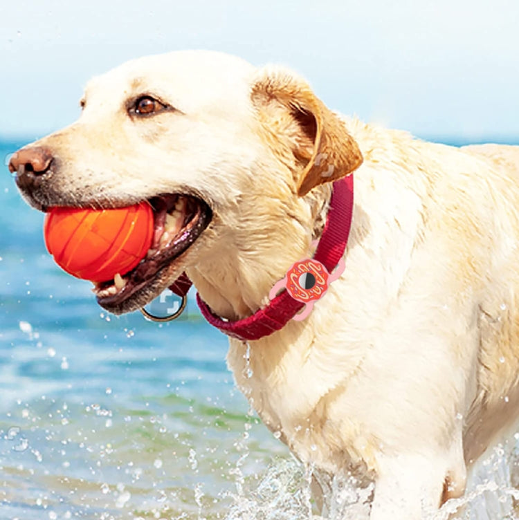 Donut Pet Collar Anti-scratch Shockproof Silicone Cover For AirTag 2nd Gen / AirTag 1st Gen, 1, 2