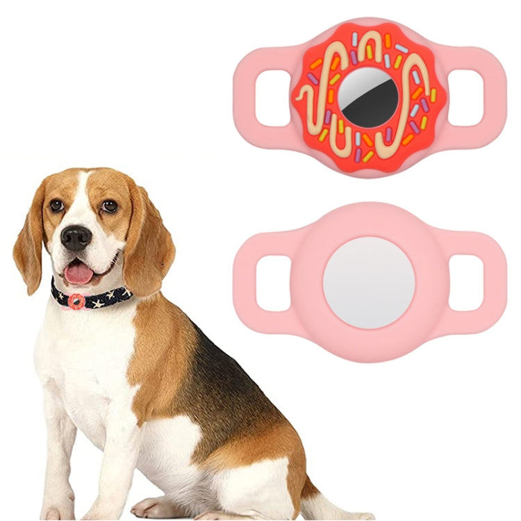 Donut Pet Collar Anti-scratch Shockproof Silicone Cover For AirTag 2nd Gen / AirTag 1st Gen, 1, 2