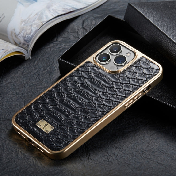 Python Texture Electroplating PU Phone Case, For iPhone 11 Pro Max