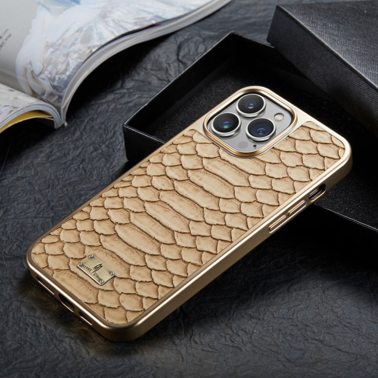 Python Texture Electroplating PU Phone Case, For iPhone 11 Pro Max