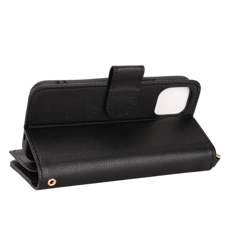 Litchi Texture Zipper Leather Phone Case