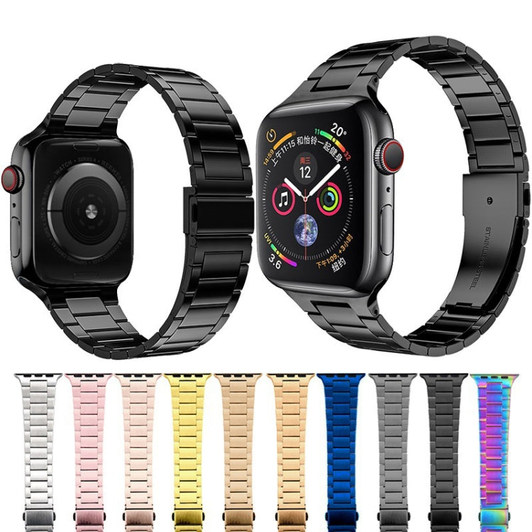 Small Waist Stainless Steel Watch Band For Apple Watch Series, For Apple Watch Series 8&7 45mm / SE 2&6&SE&5&4 44mm / 3&2&1 42mm, 7 41mm / 6&SE&5&4 40mm / 3&2&1 38mm, 7 45mm / 6&SE&5&4 44mm / 3&2&1 42mm��������������������������������������������������...
