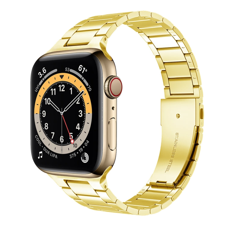 Small Waist Stainless Steel Watch Band For Apple Watch Series, For Apple Watch Series 8&7 45mm / SE 2&6&SE&5&4 44mm / 3&2&1 42mm, 7 41mm / 6&SE&5&4 40mm / 3&2&1 38mm, 7 45mm / 6&SE&5&4 44mm / 3&2&1 42mm��������������������������������������������������...