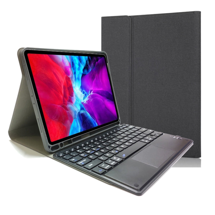 Étui en cuir TPU à rabat horizontal avec clavier Bluetooth détachable pour iPad Pro 11 2020/2018, avec support et emplacement pour stylet, RK11C