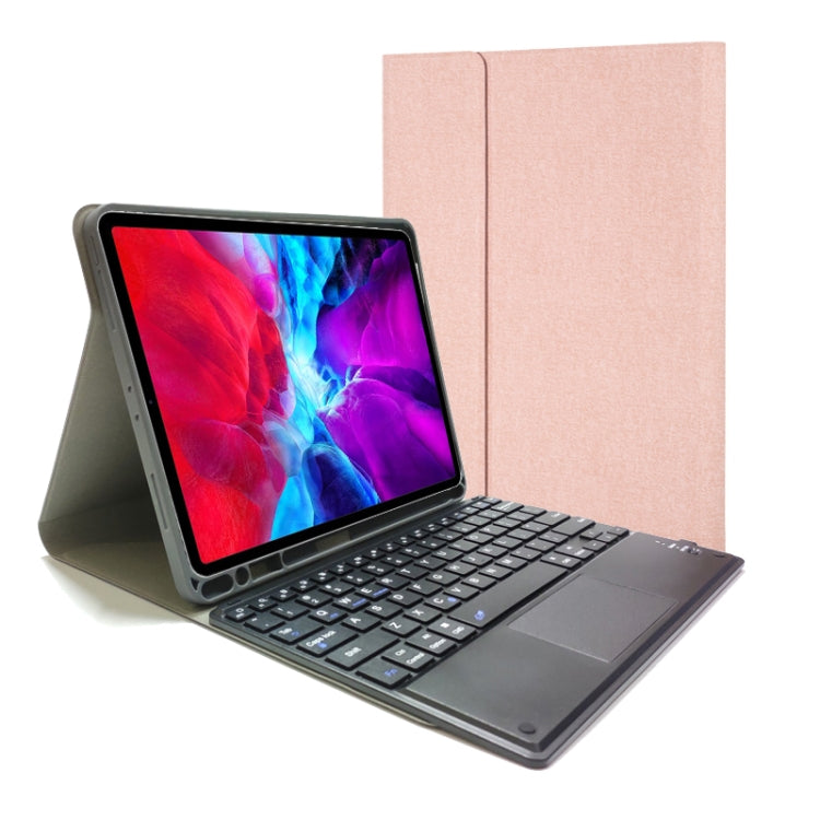 Detachable Touch Bluetooth Keyboard TPU Horizontal Flip Leather Case for iPad Pro 11 2020 / 2018 with Holder & Pen Slot, RK11C