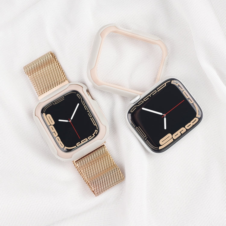 Detachable Two-color Watch Case For Apple Watch Series, 7 41mm / 6&SE&5&4 40mm