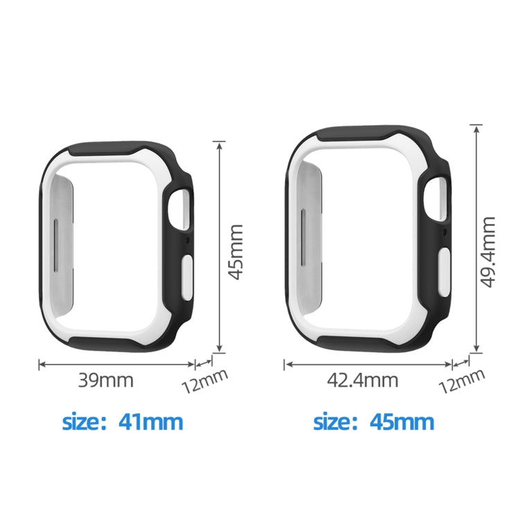 Detachable Two-color Watch Case For Apple Watch Series, 7 45mm / 6&SE&5&4 44mm