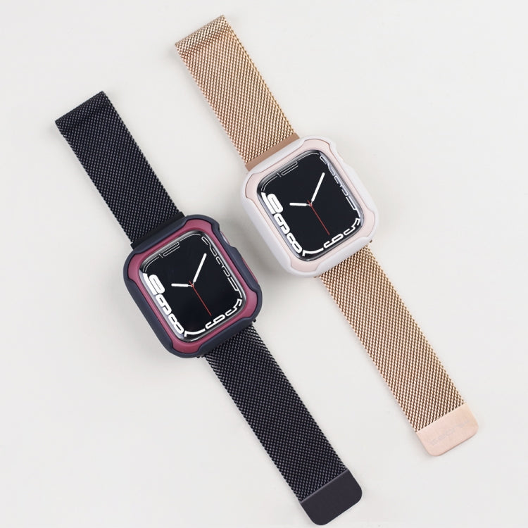 Detachable Two-color Watch Case For Apple Watch Series, 7 45mm / 6&SE&5&4 44mm