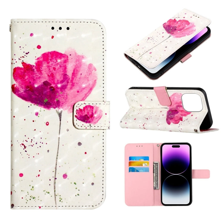 3D Painting Horizontal Flip Leather Phone Case, For iPhone 14, For iPhone 14 Plus, For iPhone 14 Pro