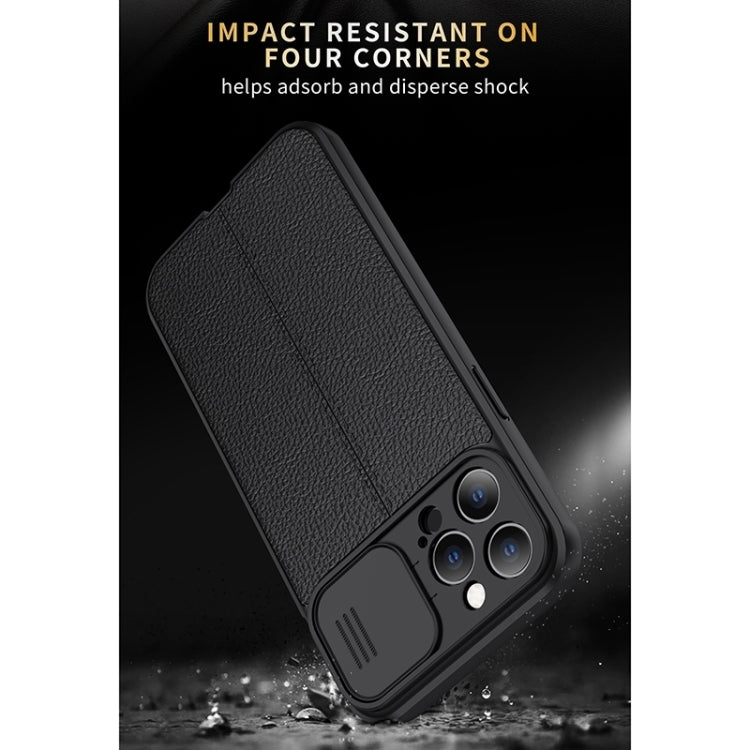 Litchi Texture Sliding Camshield TPU Protective Phone Case