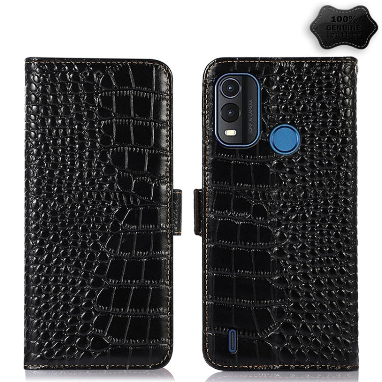 Crocodile Top Layer Cowhide Leather Phone Case, For Nokia G11 Plus, For Nokia G100, For Xiaomi 12S Ultra