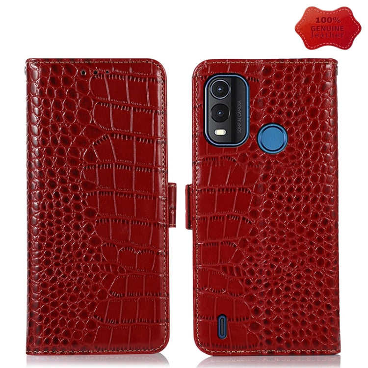 Crocodile Top Layer Cowhide Leather Phone Case, For Nokia G11 Plus, For Nokia G100, For Xiaomi 12S Ultra