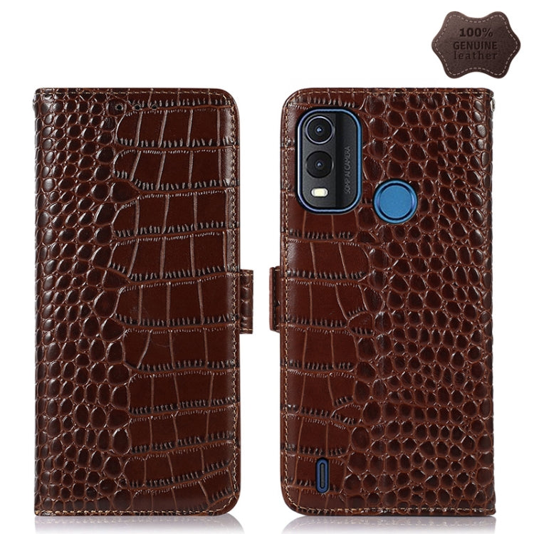 Crocodile Top Layer Cowhide Leather Phone Case, For Nokia G11 Plus, For Nokia G100, For Xiaomi 12S Ultra