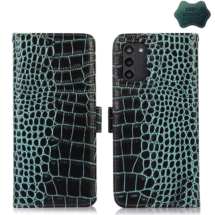 Crocodile Top Layer Cowhide Leather Phone Case, For Nokia G11 Plus, For Nokia G100, For Xiaomi 12S Ultra