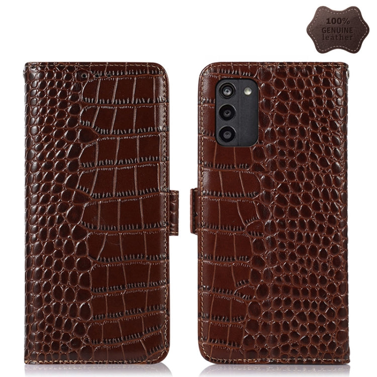 Crocodile Top Layer Cowhide Leather Phone Case, For Nokia G11 Plus, For Nokia G100, For Xiaomi 12S Ultra
