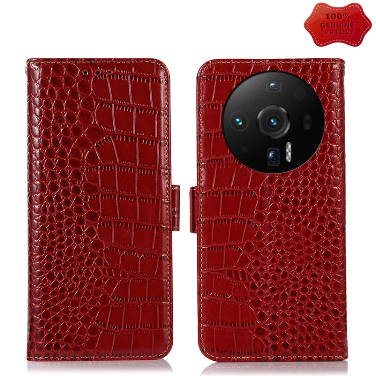 Crocodile Top Layer Cowhide Leather Phone Case, For Nokia G11 Plus, For Nokia G100, For Xiaomi 12S Ultra