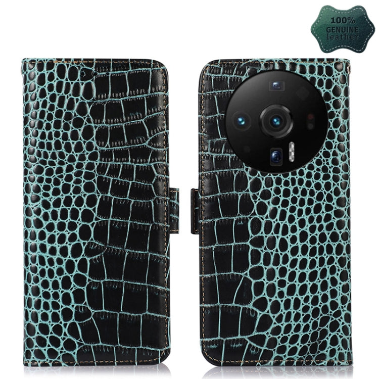 Crocodile Top Layer Cowhide Leather Phone Case, For Nokia G11 Plus, For Nokia G100, For Xiaomi 12S Ultra