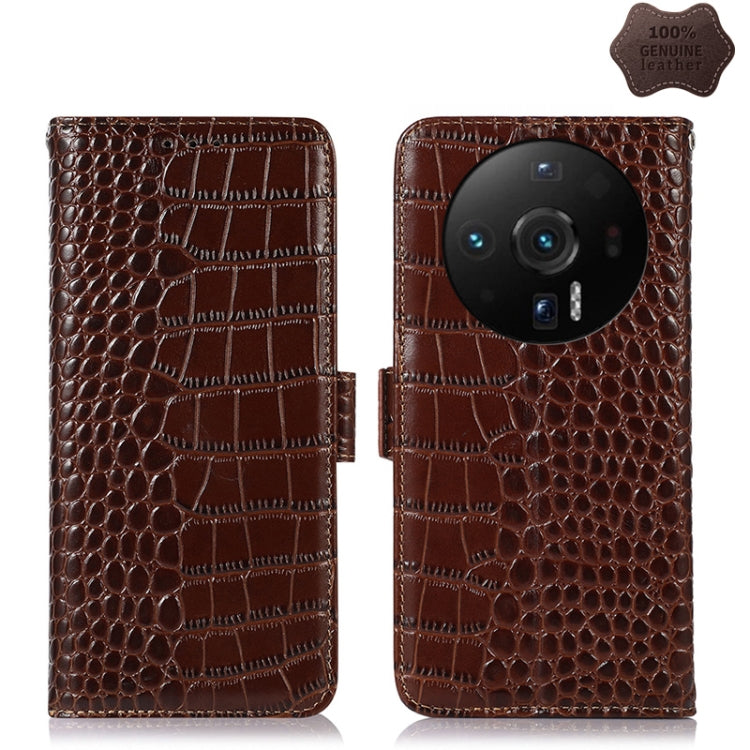 Crocodile Top Layer Cowhide Leather Phone Case, For Nokia G11 Plus, For Nokia G100, For Xiaomi 12S Ultra