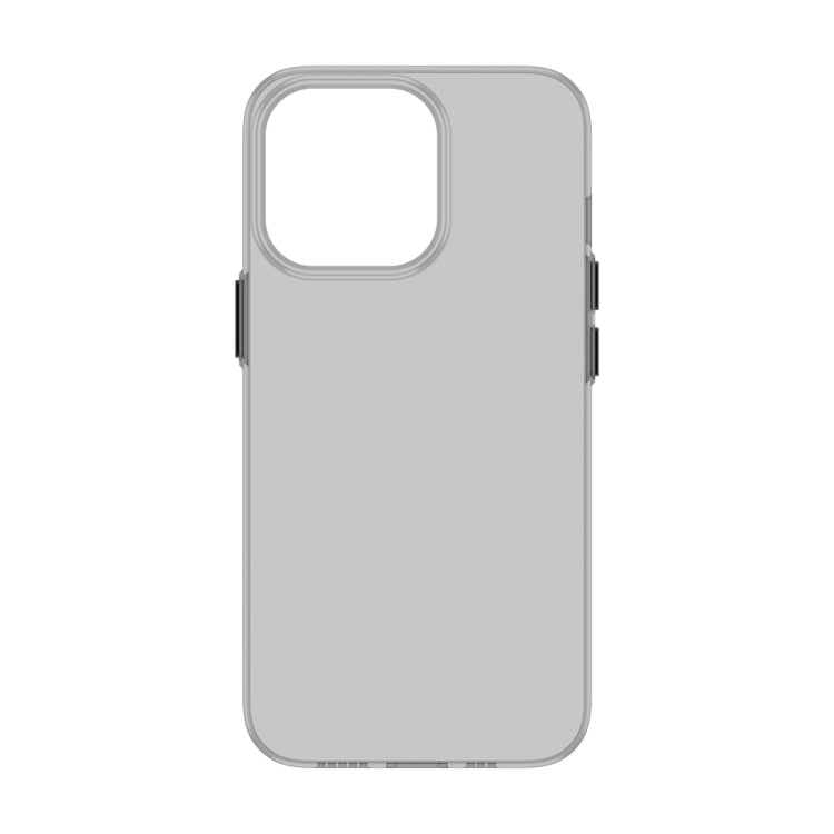 Coque de téléphone transparente en polycarbonate avec bouton métallique