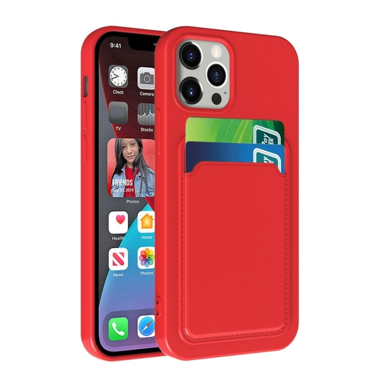 TPU + Flannel Lining Card Slots Phone Case, For iPhone 14 Plus